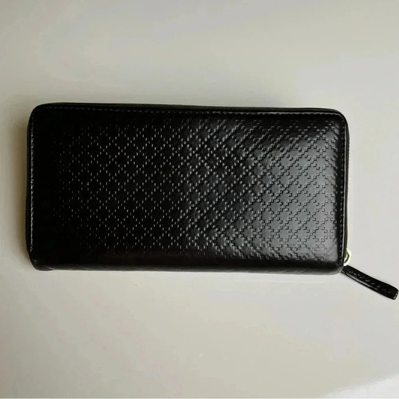 Gucci Diamante Leather Round Zipper Long Wallet - Picture 2 of 8